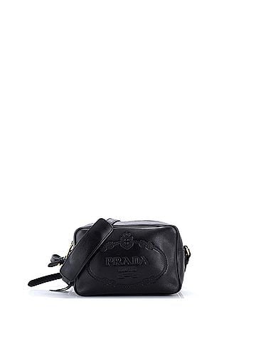 Prada Logo Camera Bag Embossed Leather Small (view 1)