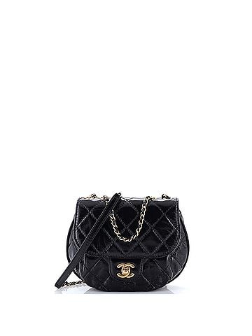 Chanel Dubai Messenger Bag Quilted Aged Calfskin Small (view 1)