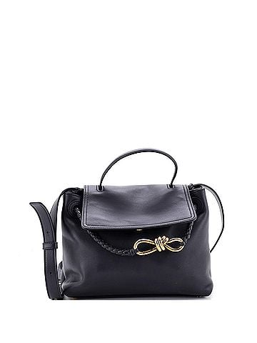 Bottega Veneta Ciao Ciao Top Handle Bag Leather with Intrecciato Detail Small (view 1)