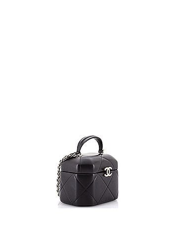Chanel Octagon Top Handle Vanity Case Quilted Lambskin Small (view 2)