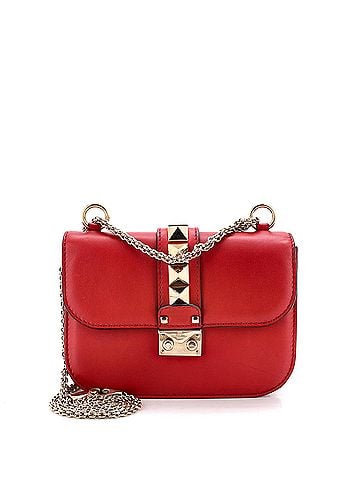 Valentino Garavani Glam Lock Shoulder Bag Leather Small (view 1)