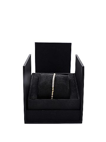 David Yurman Petite Pave Flex Bracelet 18K Yellow and White Gold with Diamonds (view 2)