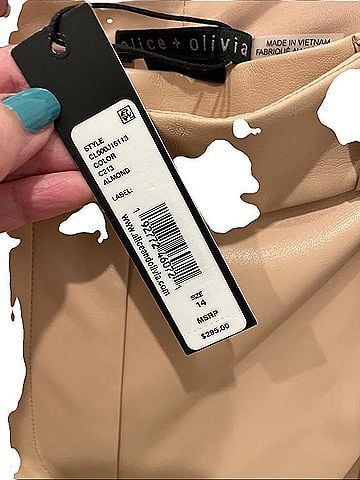 Alice + Olivia Shelby Faux Leather Pants (view 2)