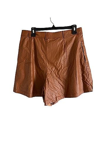Free People Faux Leather Shorts (view 2)