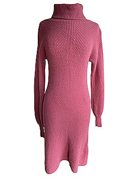 Ann Taylor Turtleneck Cashmere Sweater Cocktail Dress (view 1)