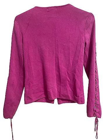 Cache Y2K grommet silk Vintage Cardigan (view 2)