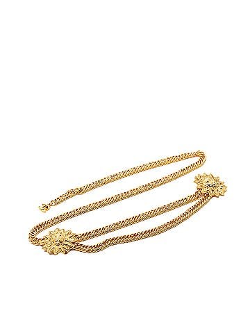 Chanel CC Gold Plated Double Sun Chain Link Belt (view 1)
