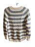 Banana Republic Stripes White Gray Pullover Sweater Size S - photo 2