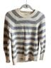 Banana Republic Stripes White Gray Pullover Sweater Size S - photo 1