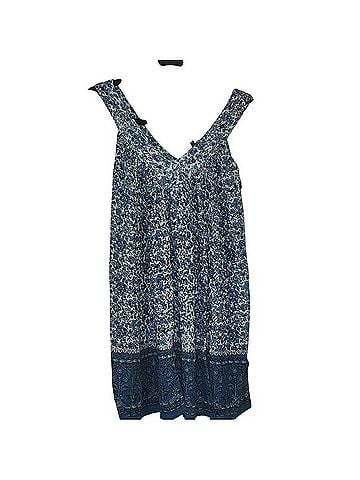 Raga Raga Chaundry Kc Floral Blue Sleeveless Mini Dress Casual Dress (view 1)