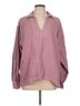 Faherty Pink Faherty Long Sleeve Blouse Size L - photo 1