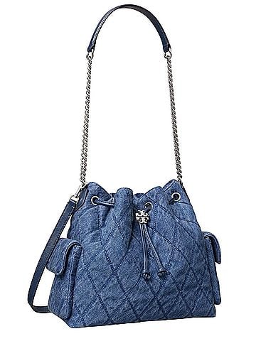 Tory Burch Leather Bucket Bag (view 1)