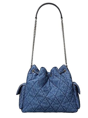 Tory Burch Leather Bucket Bag (view 2)
