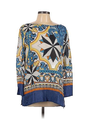 Philosophy di Alberta Ferretti Philosophy Di Alberta Ferretti Long Sleeve Silk Top (view 1)
