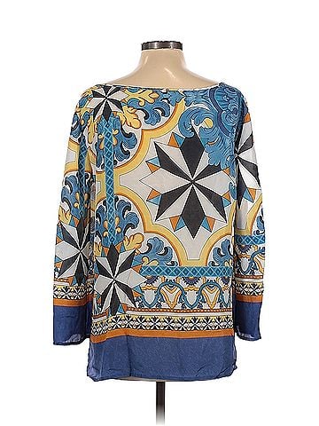 Philosophy di Alberta Ferretti Philosophy Di Alberta Ferretti Long Sleeve Silk Top (view 2)