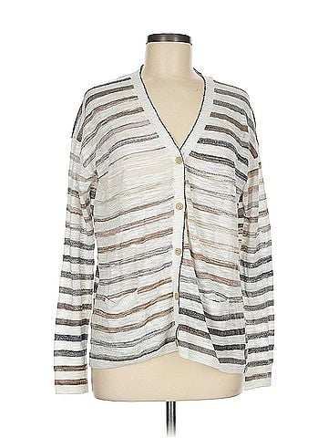White + Warren White + Warren Cardigan (view 1)