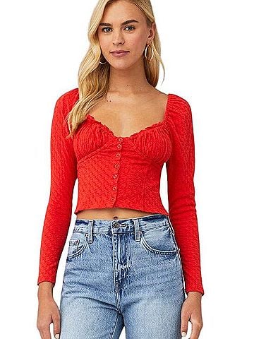 Free People Ladybug Long Sleeve Blouse (view 1)