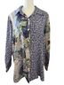 Koos 100% Silk Floral Purple Blouse Size 1X - photo 1