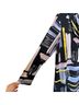 Jess & Jane Print Multi Color Long Sleeve Blouse Size S - photo 5