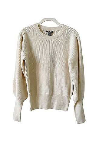 Saks Fifth Avenue Cashmere Balloon Sleeve Sweater Cashmere Pullover Sweater (view 1)