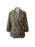 Bandolino Plaid Brown Black Tan Blazer Size 14 - photo 1