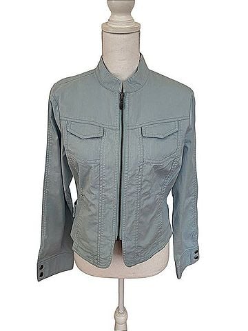 CAbi Dobby Twill Cropped Moto Jacket Jacket (view 1)