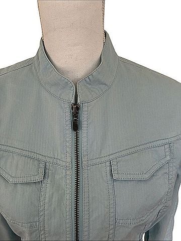 CAbi Dobby Twill Cropped Moto Jacket Jacket (view 2)