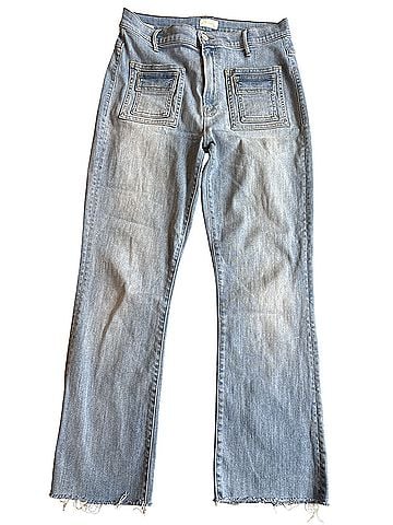 Mother Snapped Hustler Ankle Fray Jeans (view 1)