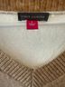 Vince Camuto Brown White Pullover Sweater Size L - photo 6