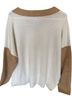 Vince Camuto Brown White Pullover Sweater Size L - photo 2
