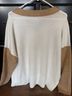 Vince Camuto Brown White Pullover Sweater Size L - photo 5