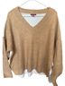 Vince Camuto Brown White Pullover Sweater Size L - photo 1