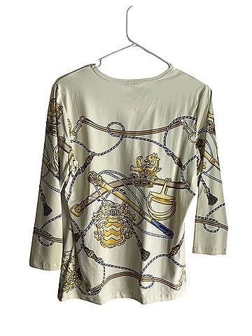 J. McLaughlin Signature Print Tee Long Sleeve T-Shirt (view 2)
