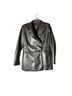 7 For All Mankind 100% Polyester 100% Polyurethane Solid Black Blazer Size M - photo 2