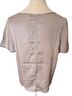 catherinegee 100% Silk Silver Gray Short Sleeve Blouse Size L - photo 2