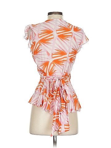 Diane von Furstenberg Wrap shirt Diane Von Furstenberg Short Sleeve Blouse (view 2)