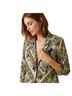 Erin 75% Cotton 25% Spandex 100% Polyester Floral Multi Color Blazer Size L - photo 1