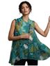 Feratelli 100% Polyester Print Multi Color Sleeveless Top Size M - photo 1