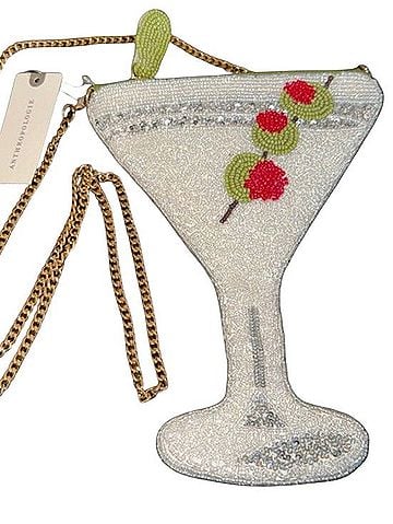 Anthropologie Maeve Beaded Icon Crossbody Bag Makeup Bag (view 1)