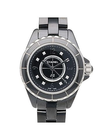 Chanel Chanel J12 Watch, Stainless Steel, H2569, Quartz Movement, Polished, Ladies', CHANEL, 8P Diamonds (view 1)