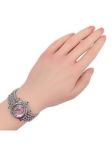 Chopard Chopard Happy Sport Wristwatch, Stainless Steel, Size 27, 8250-3006, Quartz Movement, Polished, Ladies', Sport, Moving Diamonds (view 2)
