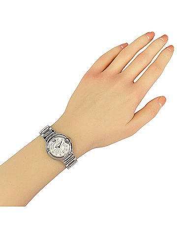 Cartier Cartier Ballon Bleu Wristwatch, Stainless Steel WE902073, Quartz, Polished, Ladies', CARTIER, 11P Diamonds (view 2)