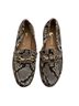 Pascucci 100% Snakeskin Animal Print Gray White Flats Size EU 39 - photo 2