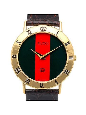 Gucci Gucci watch, GP 3000M quartz, polished, men's watch. (view 1)