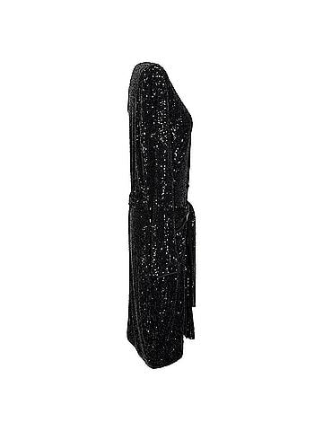 Diane von Furstenberg Diane von Furstenberg Sequined Maxi Dress in Black Polyamide (view 2)
