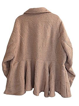 Torrid Double-Breasted Peplum Fit &amp; Flare Pea Coat (view 2)