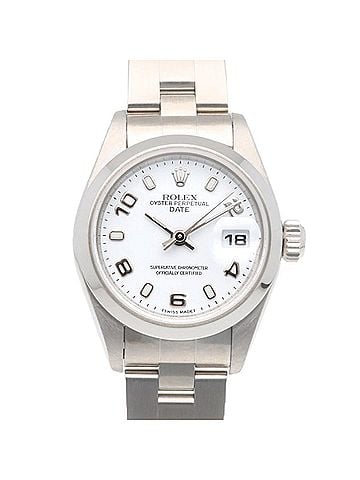 Rolex Rolex Date Oyster Perpetual Watch, Stainless Steel, 79160, Automatic Winding, Overhauled, Polished, A-serial, Ladies', ROLEX, Arabic Numerals (view 1)