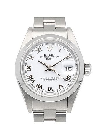 Rolex Rolex Date Oyster Perpetual Watch, Stainless Steel, 79160, Automatic Winding, Overhauled, Polished, Y-serial number, Ladies', ROLEX, Roman Numerals (view 1)
