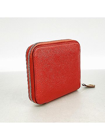 Hermès Hermes Azap Silk In Compact Wallet/Coin Case, Veau Epsom Leather, Bougainvillea Pattern, ?P Stamp, Men's/Women's (view 2)
