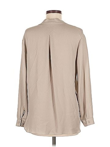 Elie Tahari Elie Tahari Long Sleeve Silk Top (view 2)